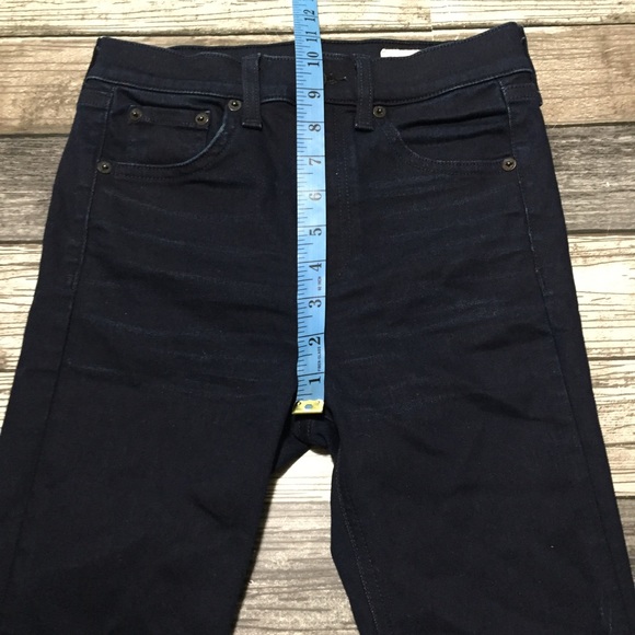 Rag Bone High Rise Ankle Skinny Jeans Women’s 24 (Inseam 27) Dark Wash Blue. - Picture 3 of 11
